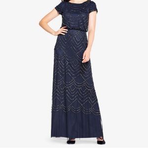Adrianna Papell blouson gown. Size 8. NWT.